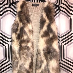 Almost Famous Brand faux fur vest